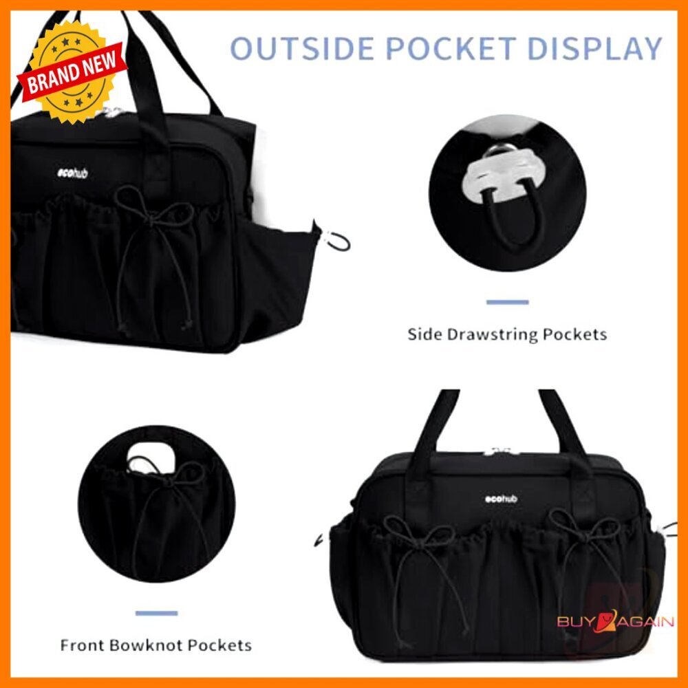 Mini Gym Duffle Bag with Wet Compartment, Lightweight Sports Tote for Yoga - Picture 3 of 6